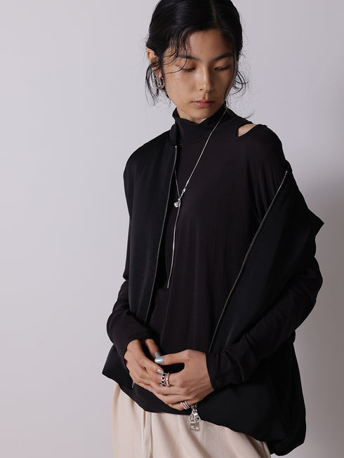 サテンパフィーベスト /4655-252MK